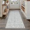 PureCozy Vintage Tappeto Cucina Antiscivolo Lavabile 60x180cm Blu Passatoia Corridoio Scendiletto Camera da Letto Sala Ufficio Lungo Carpet Pelo Corto Morbido Rug