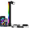 AURORIONCG Lampada da Scrivania LED Smart con Luce da Lettura, Illuminazione Ambientale RGBIC con Controllo App, Sincronizzazione Musicale, Luce da Lettura Dimmerabile per Camera da Letto, Sala Gaming, Ufficio