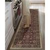 COLOR&GEOMETRY Tappeto Cucina Vintage Boho, Tappeto runner Antiscivolo e Impermeabile Grandi Dimensioni, Cuscino Antifatica da 10 mm per Davanti al Lavello e Corridoio, 60x220cm, Terra di Siena