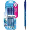 Paper Mate FlexGrip penne gel | 0,7 mm | inchiostro blu | 4 pezzi