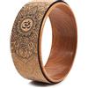 Exogio Ruota Yoga Wheel in Sughero, Ruota Yogas Pilates per Posizioni e Piegamenti All'Indietro, Ruota di Sostegno Yoga, Cerchi Fitness, Cerchio Stretching Muscolare Spina Dorsale