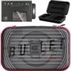 Target Darts Stephen Bunting Ghost Series XL Takoma Portafoglio - Freccettes Custodia, Nero/Bianco Storage Cases, "The Bullet" Cerniera Holder, Professionale Accessori - Holds 6 Assemblato