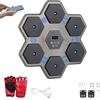 Vicyol S&D Macchina Musicale per l'Allenamento di Boxe. Attrezzatura da Boxe a Parete con Luci a LED, Guantoni, Bluetooth e Luci a Ritmo Musicale. Attrezzo per Boxe per Bambini/Adulti. (9 Mode, 45x45cm)