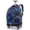 BOZONLI Zaini con Rotelle Zaino con 4 Ruote Girevol Zaini Trolley Viaggio per Ragazzi Ragazze, Geometrico