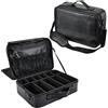 Tayqwiheva Borsa trucco Borsa cosmetica grande Trousse trucchi Beauty Case Borsa per parrucchiere Makeup bag, Nero