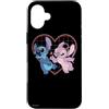 Disney Lilo e Stitch Angelo Cuore Baci Custodia per iPhone 16 Plus