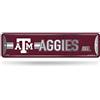 Rico Industries NCAA Texas A&M Aggies Home Décor - Targa stradale in metallo (10,2 x 38,1 cm), ideale per casa, ufficio, camera da letto e grotta degli uomini