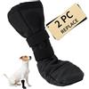 YUEXNKO Scarpe per Cani per Zampe Ferite,Calze di Protezione e Recupero per Cani,Gatto,Stivali per Cani Paw Protector,Stivali per Cani Impermeabili,Calzini Antiscivolo per Cani Rcarpette Cane Traspiranti (M)