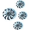 Autokit SET 4 BORCHIE RUOTA COPRI CERCHI CALOTTE Cerchio 15" COMPATIBILI con CITROEN C3