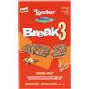Loacker, Break3, Barrette Croccanti con Crema alle Nocciole 100% Italiane e Ripiene di Friabili Cialde Crispies, Senza Conservanti, Merenda e Snack, Confezione da 6 Monoporzioni da 19g (114g)