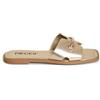 PIECES, Pcmarianne-Sandalo metallico Donna, Colore oro, 38 EU