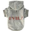 Mirage Pet Products Felpe con Cappuccio Evil, 20,3 cm, XS, Grigio