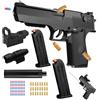Ycaaeo Pistola Giocattolo Bambini, Pistola Giocattolo a Proiettile Morbido, Armi Giocattolo, Pistola per Bambini, Blaster in Schiuma, Pistola Giocattolo Realistica, con Proiettile Morbido (Nero)