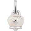 Chantecler / Et Voilà / ciondolo campanella media / faraglioni / argento e smalto bianco perlato - 31762