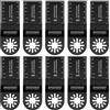 EffektWerk - Lame per Multitool - 34mm, Confezione da 10 - Lame a Taglio a Filo per Utensile Oscillante/Taglierina Vibrante - Lame HCS Universali per Tagliare Legno/Plastica