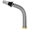 SPORTARC Tubo di scarico per lavello in acciaio , pieghevole e resistente al calore, lunghezza 40 cm/60 cm (40 cm)