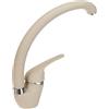 Ambrosiana SEI1406AVE Rubinetto Miscelatore lavello Cucina/Lavanderia con Canna Alta Serie Sei in Ottone con areatore a Risparmio idrico, Colore Avena
