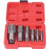 Fockety Set di Rubinetti per Tubi NPT da 6 Pezzi, Taglio Accurato in Acciaio Al Carbonio 1 Pollice 3/4 Pollici 1/2 Pollici 3/8 Pollici 1/4 Pollici 1/8 Pollici Set di Rubinetti NPT, Kit