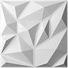 Art3d Pannelli da parete 3D per decorazione da parete in PVC con diamante per gaming, soggiorno, sfondo TV, 30 x 30 cm, bianco, 20 pezzi