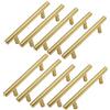 MARGUERASW 10 Pezzi Maniglie per Mobili da Cucina Maniglie Oro - maniglie per mobili inox maniglie per mobili da cucina acciaio inox distanza fori 128 mm