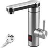 Strixorn Rubinetto Acqua Calda Istantanea, Scaldabagno Elettrico Istantaneo 3300W con Display LED, Sicurezza IPX4, Facile Installazione per Cucina (Alimentazione 220V-240V)