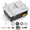 Yapasopu Mini sega circolare da tavolo 5000 giri/min, 100W 0.1mm-15mm Multifunzione piccola macchina da taglio, Micro tavolo Piccolo tavolo sega Lavorazione del legno modello di precisione sega