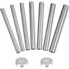 BENECREAT Set di 9 Utensili per Rivetti a Cupola, Utensili per Rivetti in Acciaio Inossidabile da 5/6/7/8/9/10/12 mm con Base Antiscivolo per Forare e Installare Bottoni a Rivetto