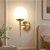 ZMH applique da parete camera da letto - illuminazione a parete scala sfera