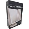Nozzy Specchio per trucco con retroilluminazione, 36 luci LED, controllo della luce touch screen, tri-pieghevole, ingrandimento 1/2/3x, specchio cosmetico portatile con luce