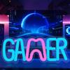 HOTUT Game Room Insegna al neon, Gioco a LED Luce al Neon, Gioco Insegna al Neon LED Alimentazione a USB, Adolescenti e Ragazzi Game Zone Decorazione, Luce al Neon per la Decorazione Della Parete