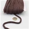 ACCESSOIRES LEDUC Cordino in cotone rotondo, 20 metri, 05 mm, corda intrecciata con anima in cotone naturale, ideale per fai da te, cucito, versatile 5 mm 11 marrone