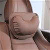 Dapucarin Poggiatesta Auto Cuscino, Supporto Ergonomico Cuscini Cervicale Collo Pillow Supporto Testa Seggiolino Auto per la Guida, Gioco, Ufficio Sedia, Marrone, 1 Confezione