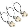 PATIKIL G9 Luce Base Presa Kit, 3pz 10 Lunga Filo sistemi Ceramica Lampada Supporto Base con Presa oring Smontaggio Strumento, Bianco