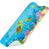 omedecal Tappeto Tappetino Doccia Antiscivolo Vasca Antiscivolo da Doccia Bagno per Bambino Bambini 100x40cm, con 200 Ventose, Senza BPA e Lavabile in Lavatrice - Tartaruga