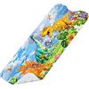 omedecal Tappeto Tappetino Doccia Antiscivolo Vasca Antiscivolo da Doccia Bagno per Bambino Bambini 100x40cm, con 200 Ventose, Senza BPA e Lavabile in Lavatrice - Dinosauro