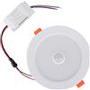 EVTSCAN Plafoniera a LED con sensore di movimento, 12W AC85-265V Plafoniera a LED da incasso Lampada da incasso con sensore del corpo umano, per casa Corridoio interno Soggiorno(Bianco caldo)