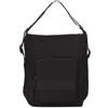KCB Borsa-Zaino a Tracolla | Versatile e Pratico | Tasche Multiple con Zip | Materiale Resistente | Manici Regolabili | 100% Vegano, Nero , L