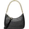 Michael Kors Jet Set Travel Small Pebbled Leather Convertible Crossbody Bag Black