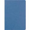 Clairefontaine 733164C collezione Age Bag Un taccuino a punto metallico blu - A5 14,8x21 cm - 96 pagine rigate - Carta Bianca 90g - Copertina carta Lustrée a grana effetto cuoio