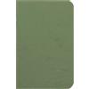 Clairefontaine 734163C collezione Age Bag Un taccuino a punto metallico Verde - 9x14 cm - 96 pagine rigate - Carta Bianca 90g - Copertina carta Lustrée a grana effetto cuoio