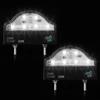 DARKGUARD Luci Targa LED per Rimorchio 2PCS Fanali Posteriore Bianco Freddo 12V/24V Luci di Cortesia Omologato E4 IP67 Impermeabile Luci Portatarga Sommergibile per Auto Roulotte Camion Trattore RV