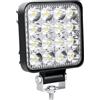 Willpower 1pc Mini Faro da Lavoro LED 8cm 3.3 Pollici 48W Faretti LED 12V 24V Impermeabile IP67 Spot Fendinebbia Barra Luci 6000K Bianco per Fuoristrada Trattore Camion Auto Barca 4x4 ATV UTV