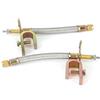 Tbest Stelo valvola Pneumatico, Adattatore prolunga Stelo valvola Pneumatico 2 Pezzi Tubo in Acciaio Inossidabile Universale Sostituzione per Auto 150 mm