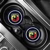 Llcwer - 2 tappetini antiscivolo per auto in gel di silice, per poggiare i bicchieri, decorazione per interni per Fiat Abarth, Viaggio, Punto, Panda, Bravo, Linea, Croma, 124, 125, 500, 595