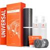 Luxshield Battitacco Auto AntiGraffio Pellicola - Set Universale Taglia L - Protezione Accessori Tuning Portiera - Filo A Carbone