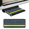 Rosqmor Tappetino per Gradini di Camper, Tappeto Autoadesivo per Gradini di Caming Car, Tappetino Antiscivolo per Gradini di Camper con Riflettenti Notturni, Accessori per Caming-Car, 50x20cm Grigio