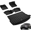 3W Set di Tappetini in TPE e Tappetini per il Bagagliaio Compat Land Rover Discovery Sport L550 2020-2025 2026, Tappeti per Auto Resistente e Tappeto Bagagliaio Antiscivolo