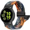 chinbersky Intrecciato Cinturino Compatibile con Garmin Vivoactive 5/Vivoactive 3/Venu/Venu Sq/Venu2 Plus/Forerunner 165/55/245/645 - 20mm Chiusura Magnetica in Tessuto Nylon per Garmin Cinturino