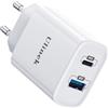 Ulinek 20W Caricatore Rapido iPhone 2-Porte USB C&A Fast Charger Caricabatterie Veloce Alimentatore per iPhone 14/13/12/11/SE 2020/XR/XS Max/8, iPad Pro