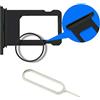 MMOBIEL Vassio Supporto per Carta SIM Compatibile con iPhone SE 2022 / SE 2020/8 4.7 inch (Nero) incl Sim Pin